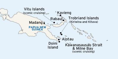 नक्शे के alotau, पापुआ न्यू गिनी