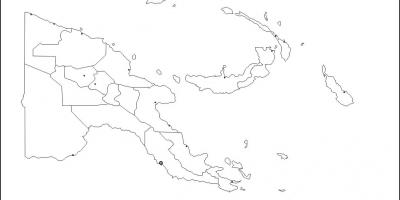 नक्शे के पापुआ न्यू गिनी नक्शा रूपरेखा