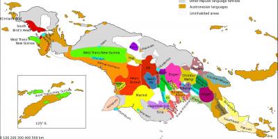 नक्शे के पापुआ न्यू गिनी भाषा